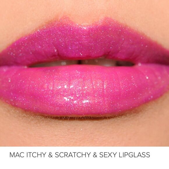 MAC THE SIMPSONS  ITCHY & SCRATCHY & SEXY LIPGLASS NEw In the box - Picture 3 of 6